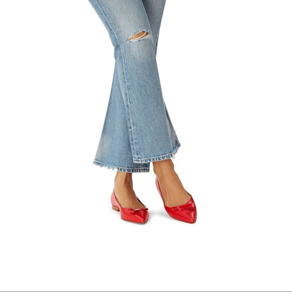 Sarah Flint Red Flats with Bow - Picture 3 of 10